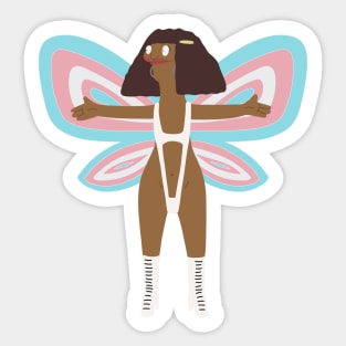Marshmallow Trans Fairy Sticker